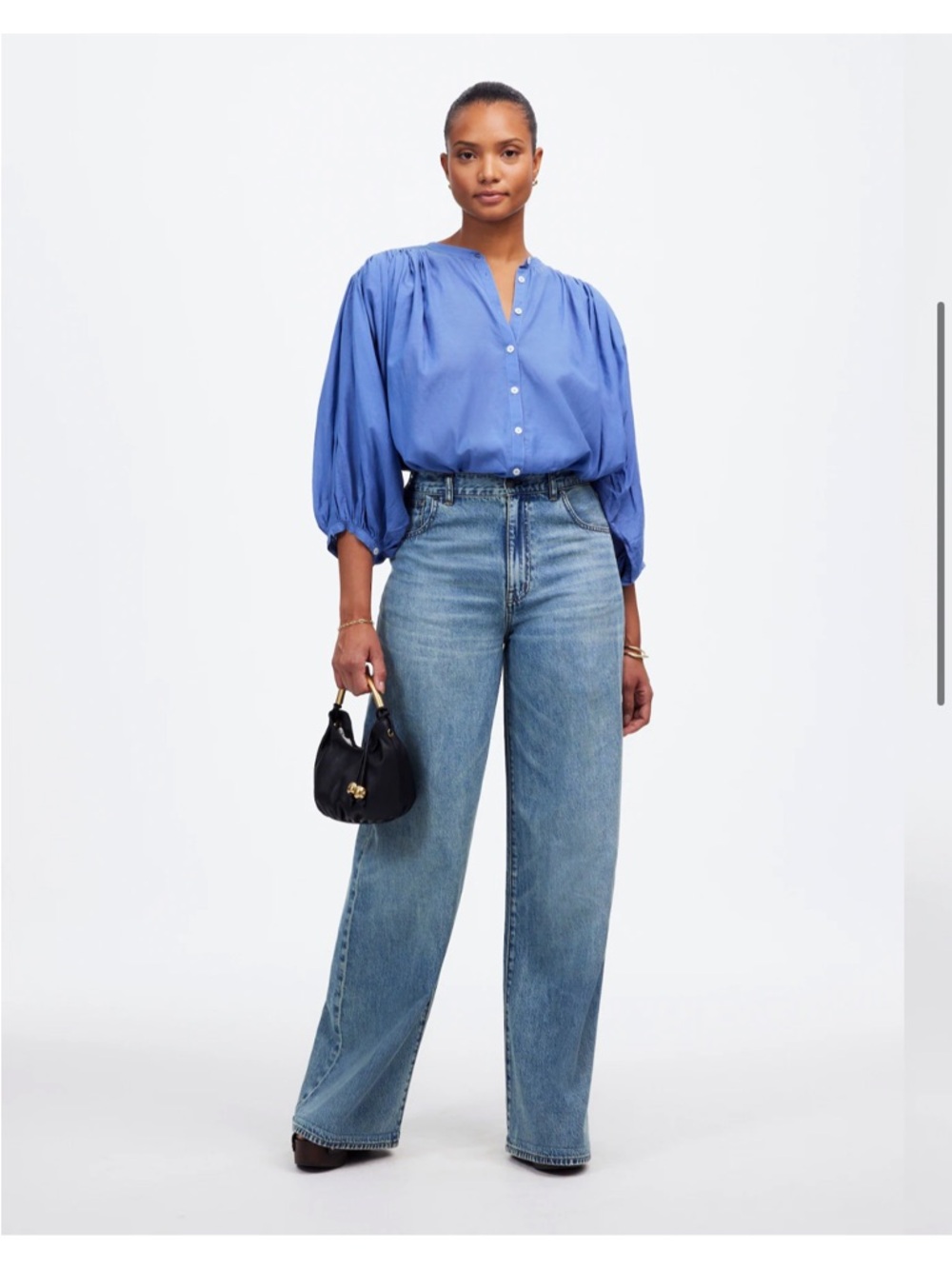 Madewell Curvy Superwide-Leg Jeans in Billings Wash: Airy Denim Edition size 29